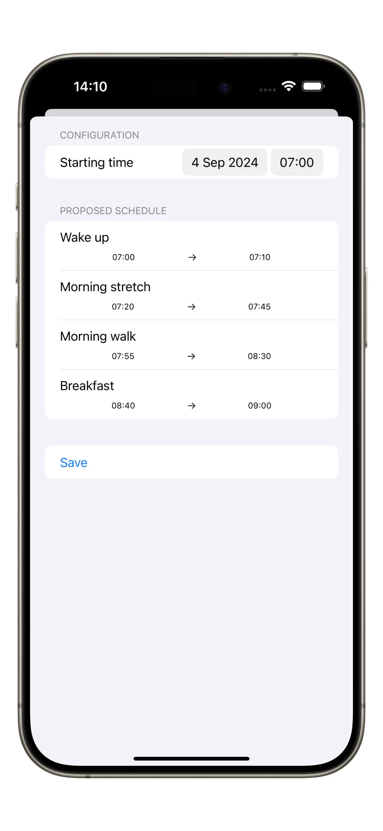 Application screenshot